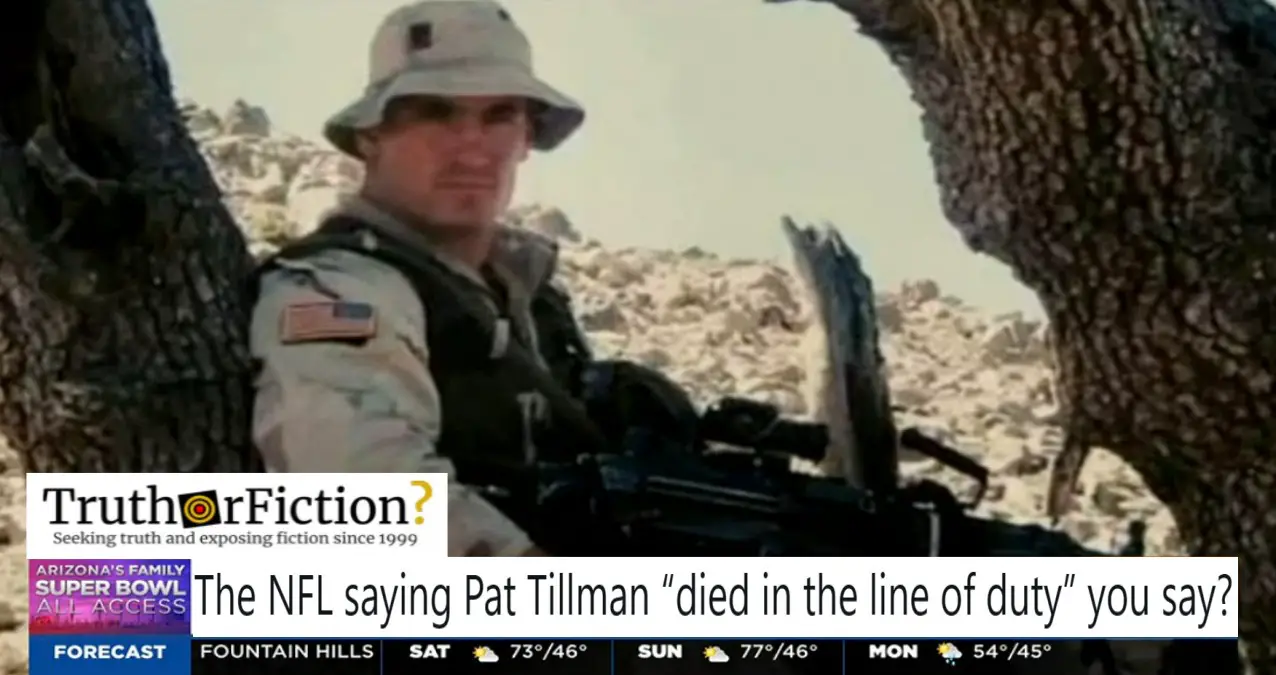 The NFL Invokes Pat Tillman’s Name at the Super Bowl — But Ignores How He Died