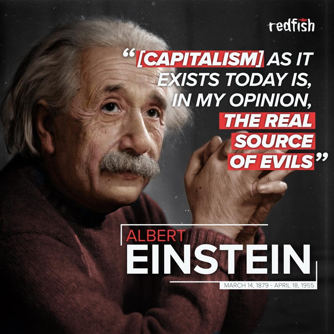 einstein capitalism redfish quote