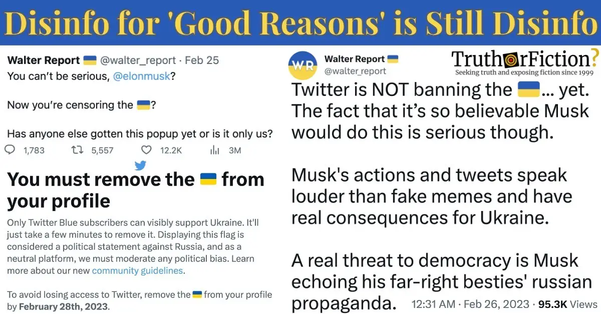 ‘You Must Remove the 🇺🇦 From Your Profile’ Twitter Pop-Up