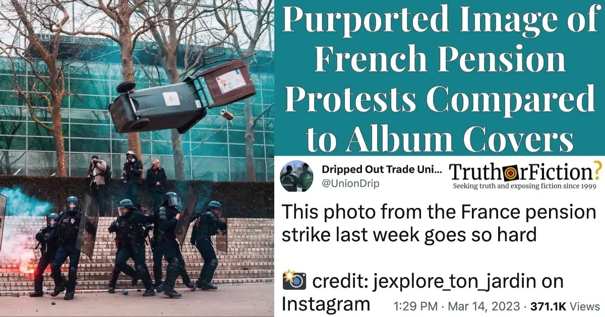 ‘This Photo From the France Pension Strike Last Week Goes So Hard’