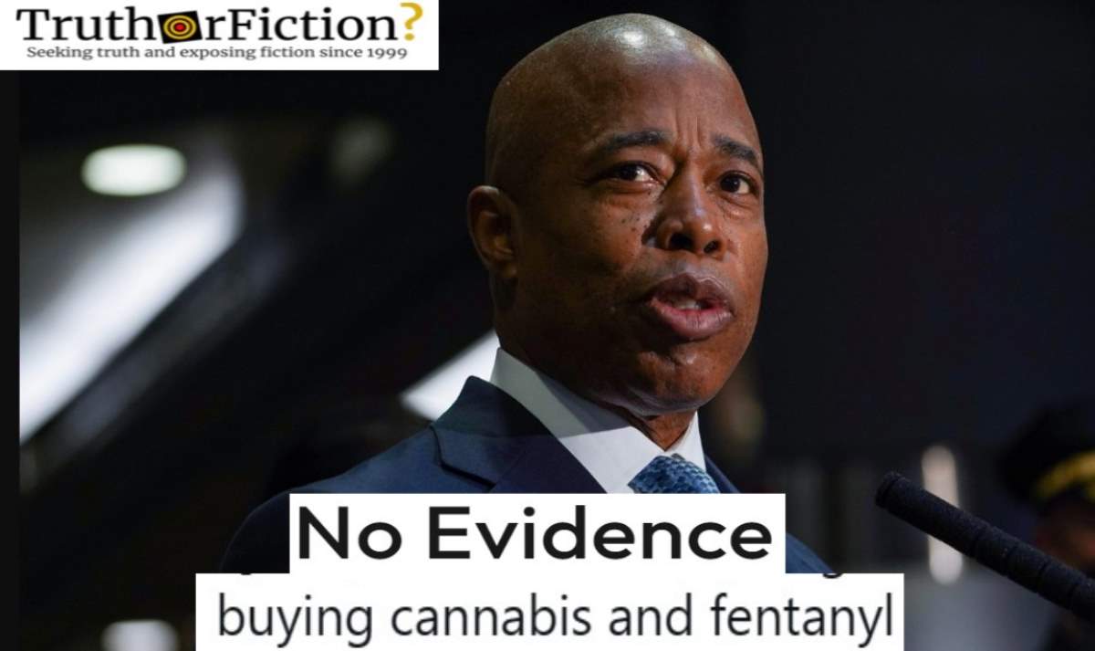 Eric Adams Keeps Spreading Disinformation About ‘Fentanyl-Laced Cannabis’