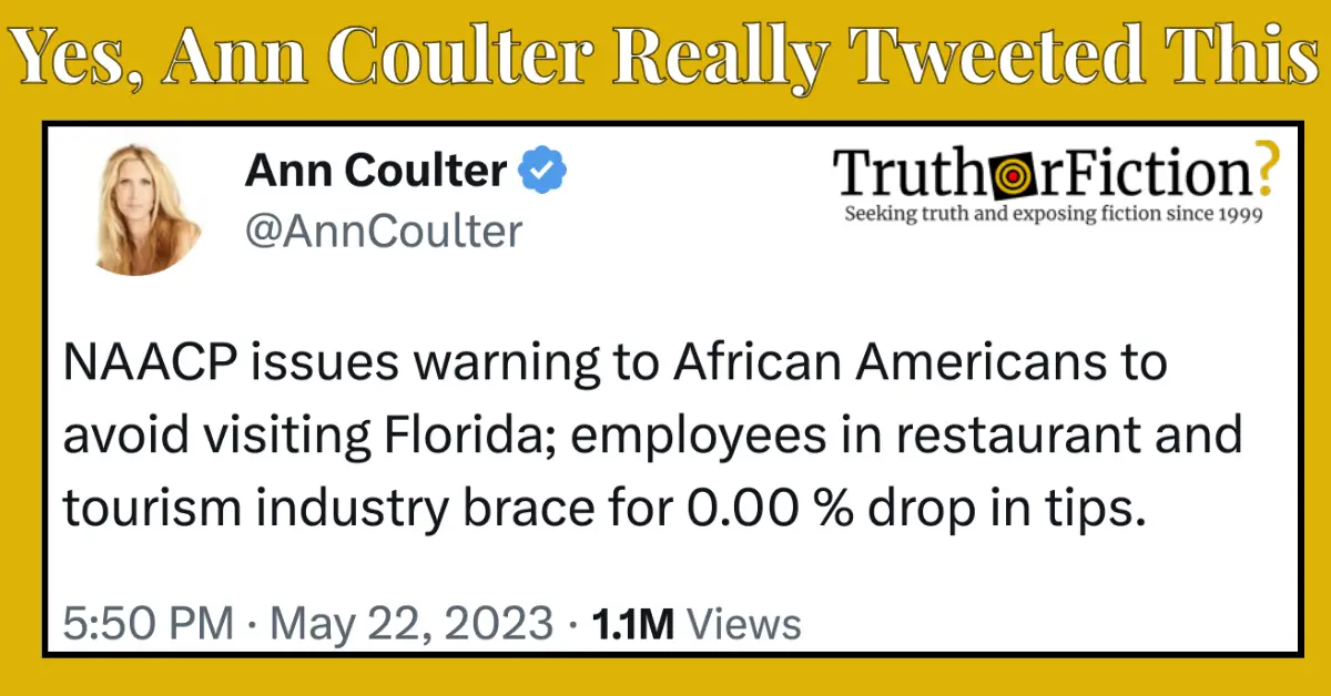Ann Coulter NAACP Tweet
