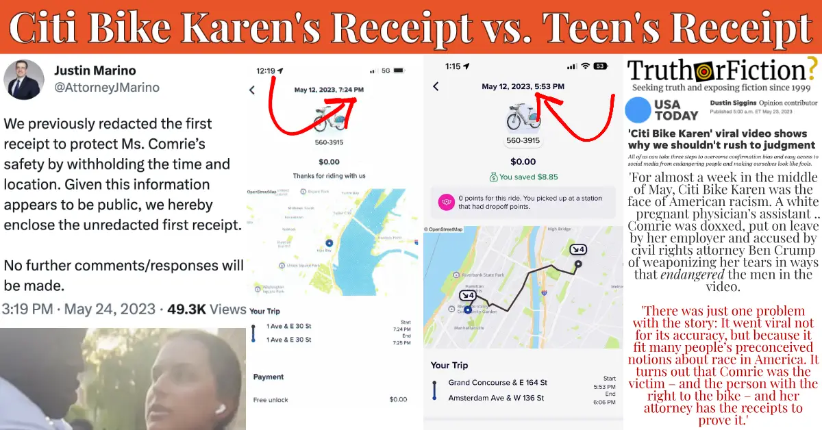 Was ‘Citi Bike Karen’ Right All Along, as Evidenced by a Receipt?