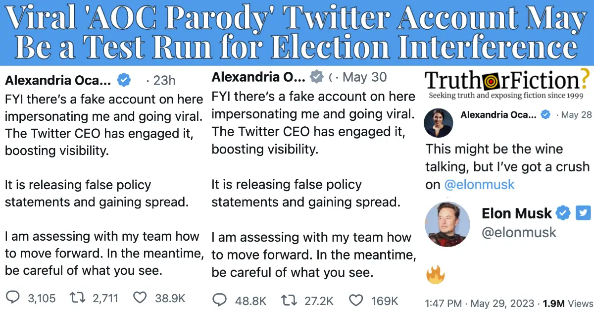 AOC Parody Account on Twitter Aims to Confuse