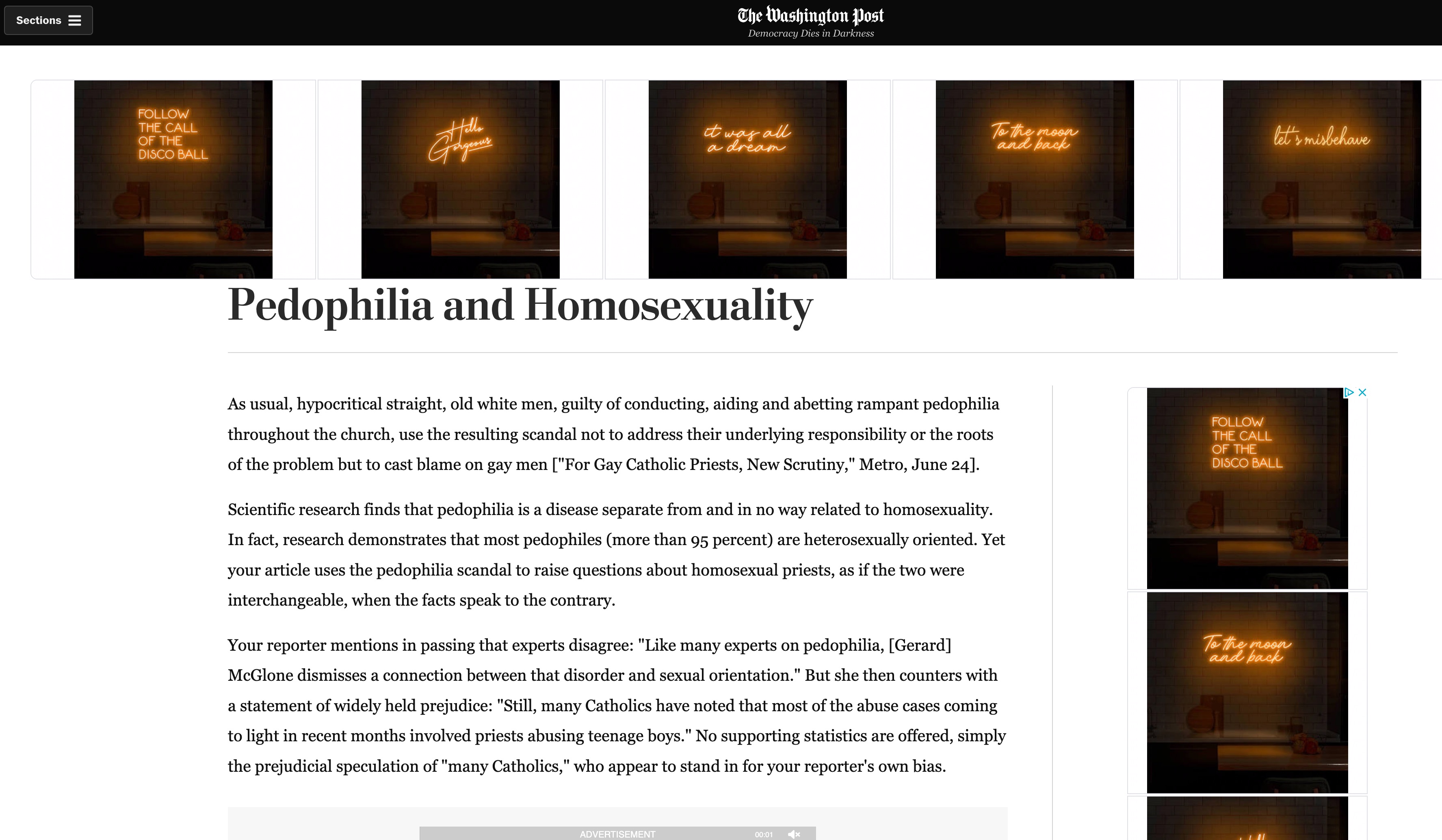 wapo pedophila and homosexuality