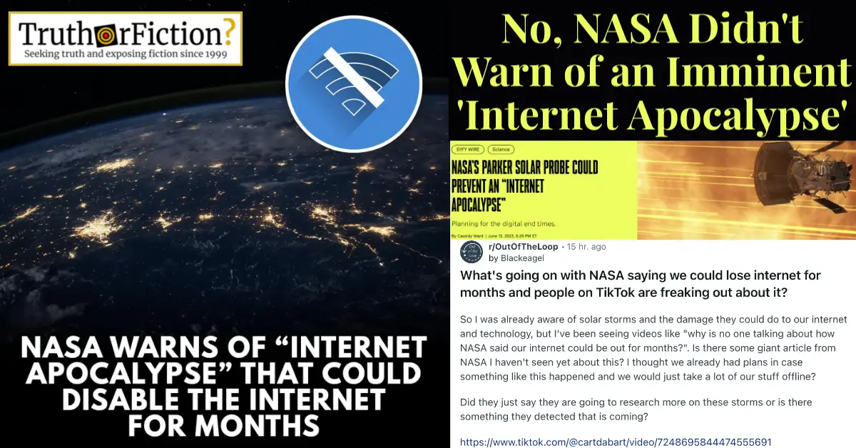 NASA ‘Internet Apocalypse’ Outage Rumors, Explained