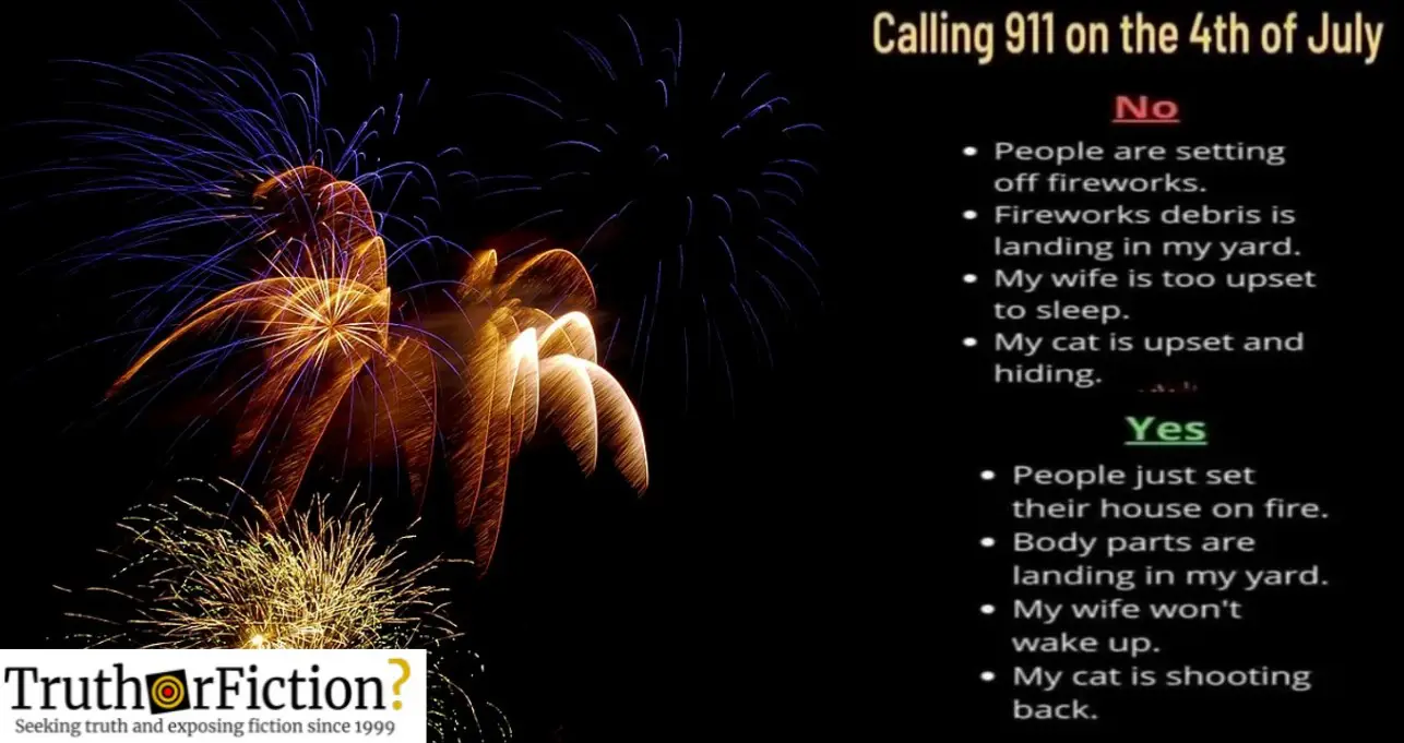 ‘Calling 911 on the Fourth of July’