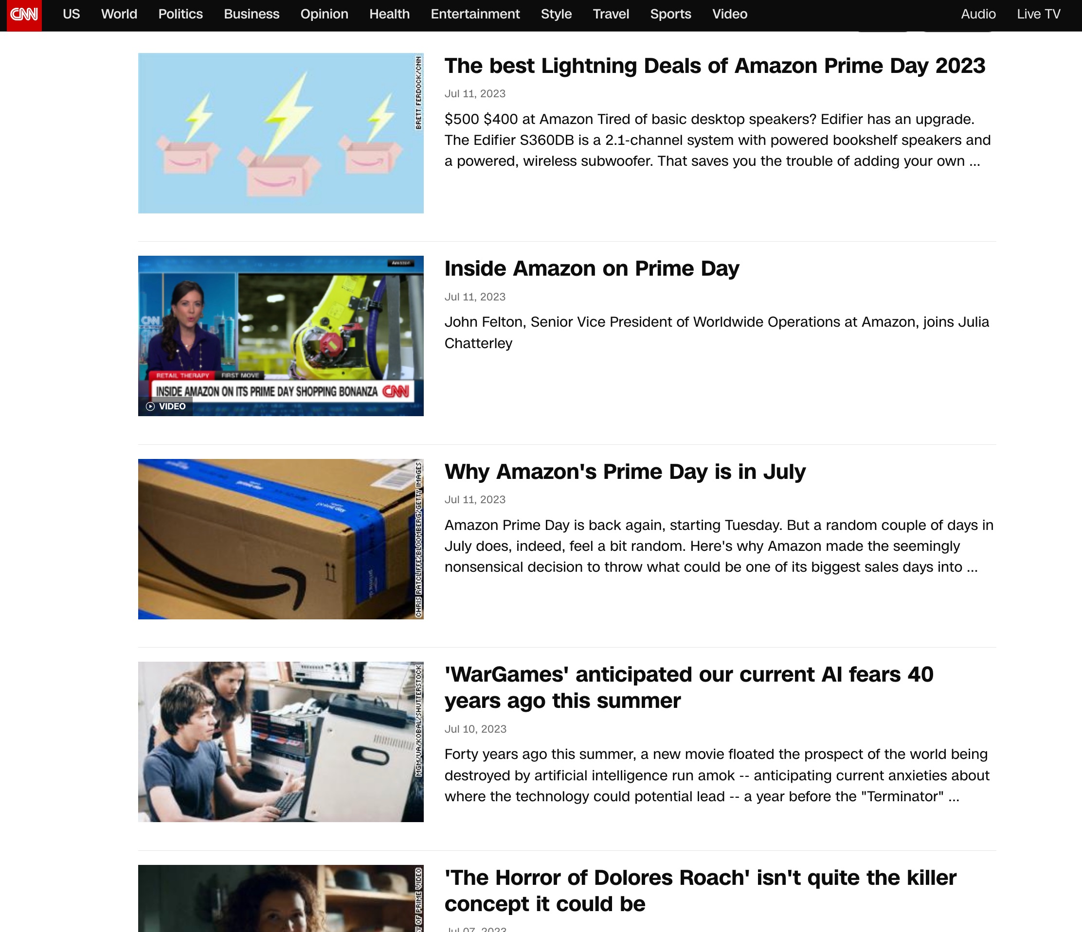 CNN amazon affiliate prime day