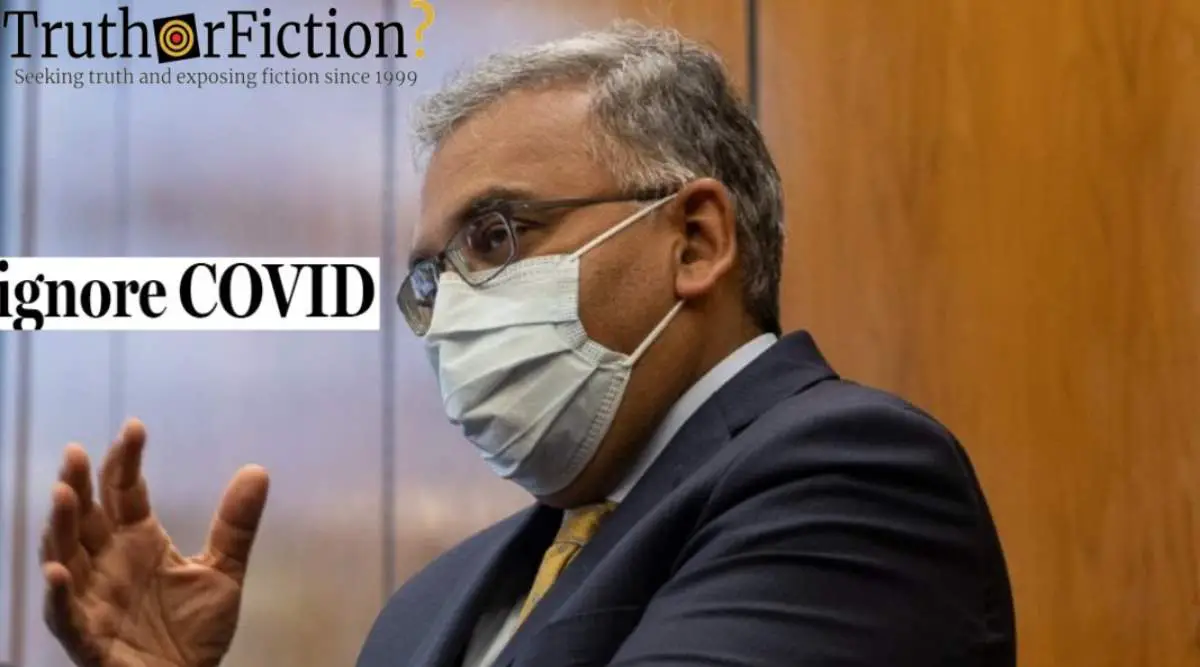 Despite Being Rebutted on ‘Ignoring’ COVID-19, Dr. Ashish Jha Still Won’t Talk About Masks